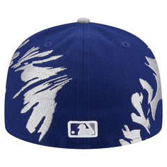 Los Angeles Dodgers Retro Pattern 59FIFTY Fitted Hat - Navy/Gray | New Era