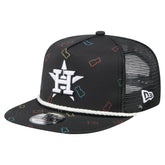 Houston Astros Gummy Golfer Trucker Adjustable Hat - Black | New Era