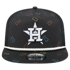 Houston Astros Gummy Golfer Trucker Adjustable Hat - Black | New Era