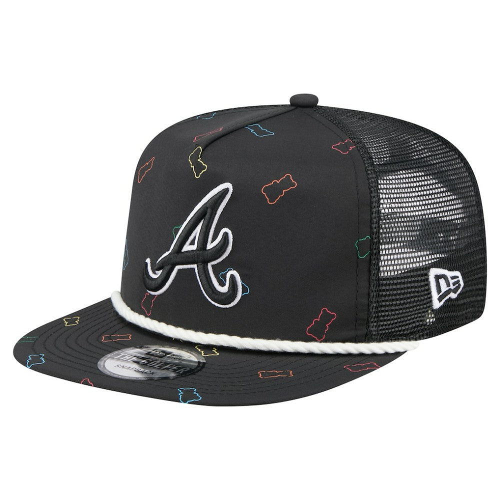 Atlanta Braves Gummy Golfer Trucker Adjustable Hat - Black | New Era