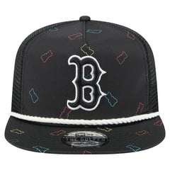 Boston Red Sox Gummy Golfer Trucker Adjustable Hat - Black | New Era