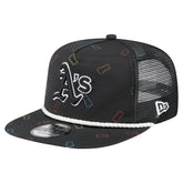 Athletics Gummy Golfer Trucker Adjustable Hat - Black | New Era