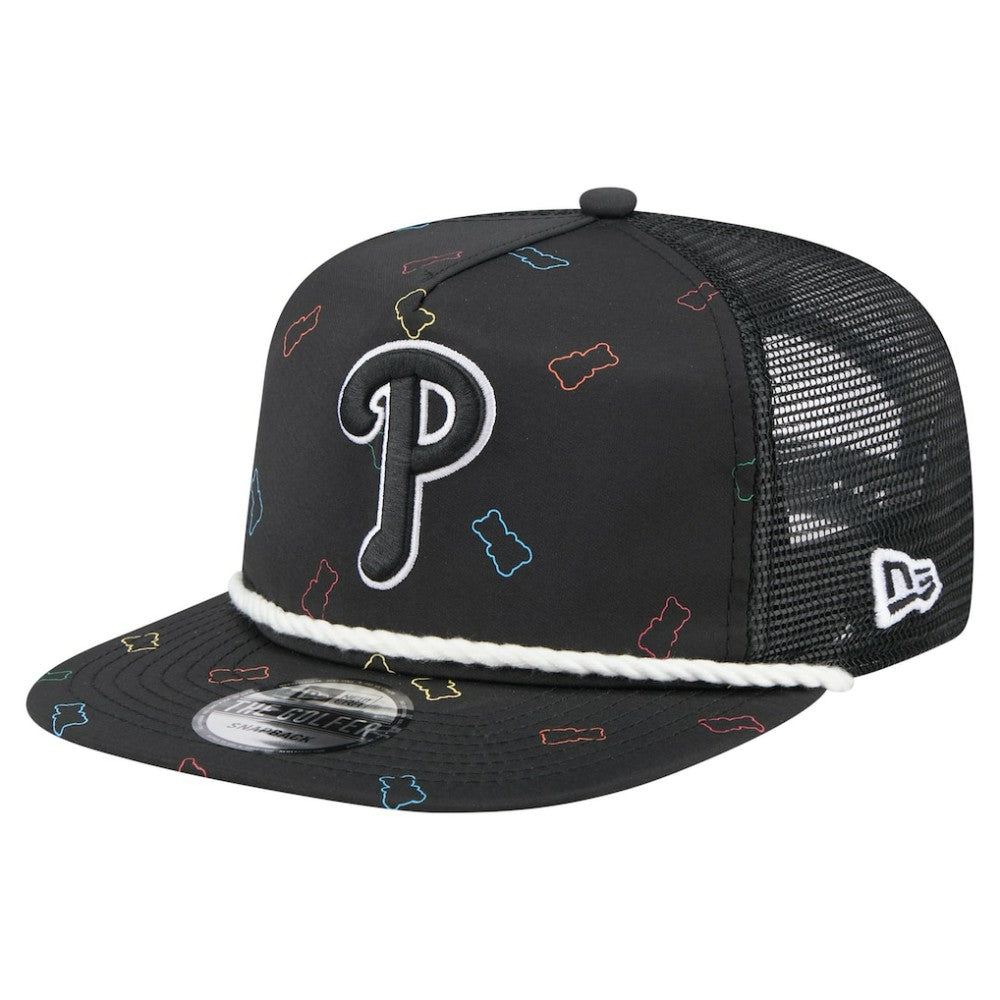 Philadelphia Phillies Gummy Golfer Trucker Adjustable Hat - Black | New Era