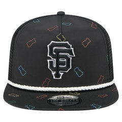 San Francisco Giants Gummy Golfer Trucker Adjustable Hat - Black | New Era