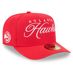 Atlanta Hawks 2025 NBA Draft A-Frame 59FIFTY Fitted Hat - Red | New Era on sale