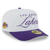 Los Angeles Lakers 2025 NBA Draft A-Frame 59FIFTY Fitted Hat - White/Purple | New Era discount