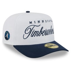 Minnesota Timberwolves 2025 NBA Draft A-Frame 59FIFTY Fitted Hat - White/Navy | New Era for sale