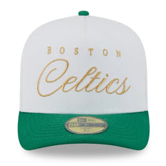 Boston Celtics 2025 NBA Draft A-Frame 59FIFTY Fitted Hat - White/Kelly Green | New Era online