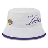 Los Angeles Lakers 2025 NBA Draft Nylon Bucket Hat - White/Purple | New Era outlet