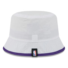Los Angeles Lakers 2025 NBA Draft Nylon Bucket Hat - White/Purple | New Era outlet