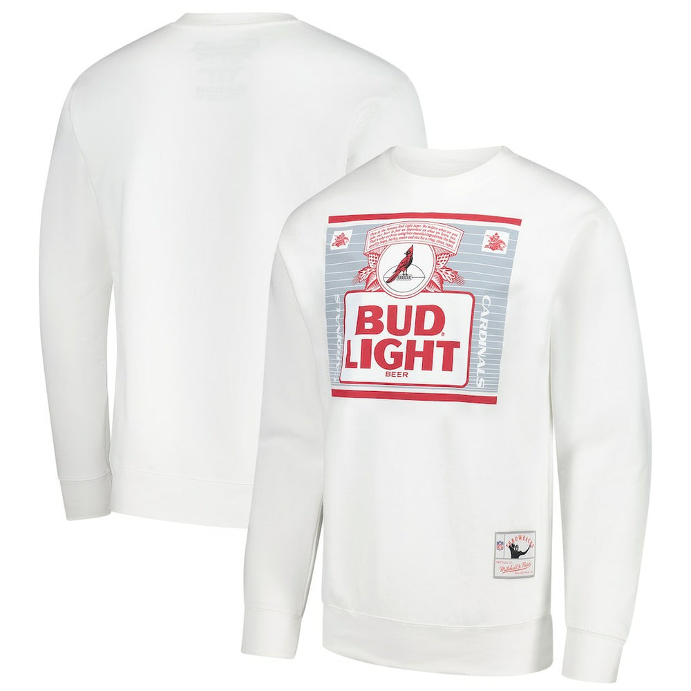 Arizona Cardinals x Bud Light The Crest Pullover Sweatshirt - White discount