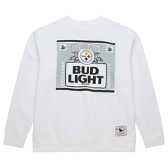 Pittsburgh Steelers x Bud Light The Crest Pullover Sweatshirt - White for sale