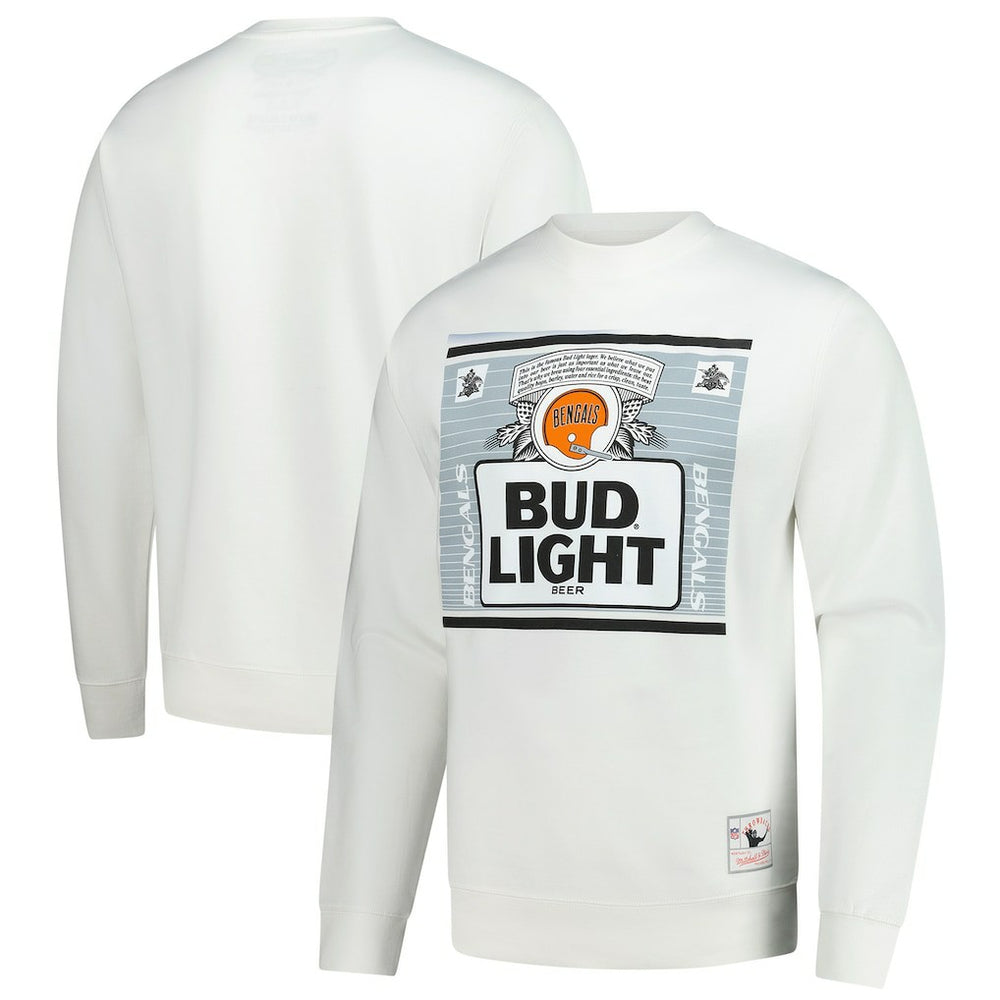 Cincinnati Bengals x Bud Light The Crest Pullover Sweatshirt - White for sale