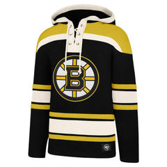 David Pastrnak Boston Bruins '47 Big & Tall Lace-up Pullover Hoodie Black
