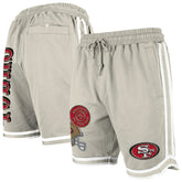 San Francisco 49ers New Era Stone Multi Patch Shorts - Light Beige for sale