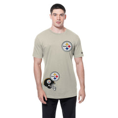 Pittsburgh Steelers New Era Multi Patch T-Shirt - Light Beige sale