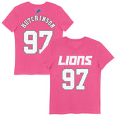 Aidan Hutchinson Detroit Lions Girls Youth Player Name & Number T-Shirt - Pink discount