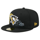 Pittsburgh Penguins New Era State Stitch 59FIFTY Fitted Hat Black