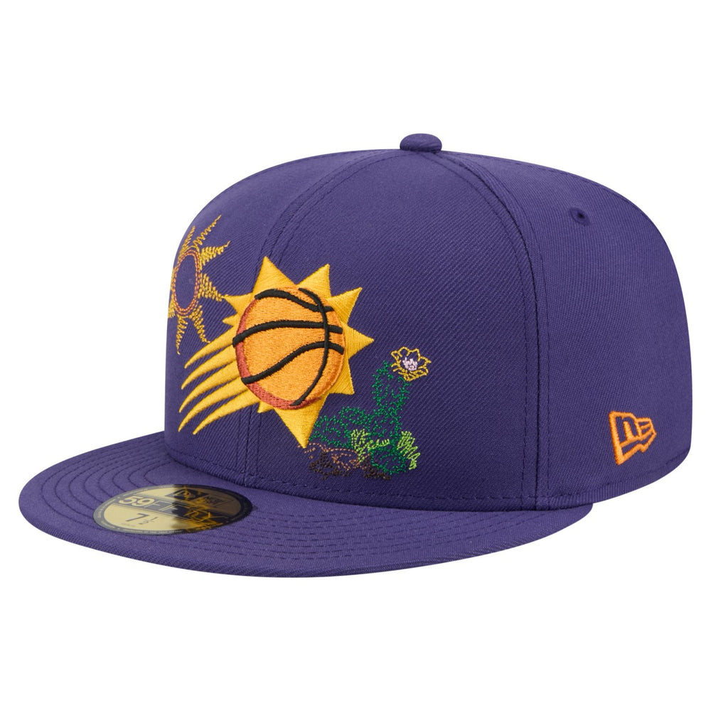 Phoenix Suns State Stitch 59FIFTY Fitted Hat - Purple | New Era outlet