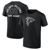 Atlanta Falcons Personalized Name & Number Monochrome T-Shirt - Black cheap