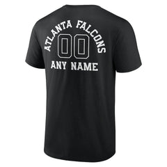 Atlanta Falcons Personalized Name & Number Monochrome T-Shirt - Black cheap