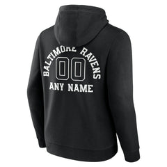 Baltimore Ravens Personalized Name & Number Pullover Hoodie - Black sale
