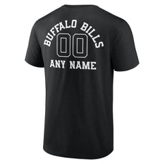 Buffalo Bills Personalized Name & Number Monochrome T-Shirt - Black discount
