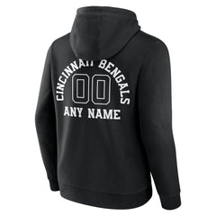 Cincinnati Bengals Personalized Name & Number Pullover Hoodie - Black cheap