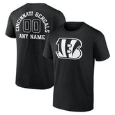 Cincinnati Bengals Personalized Name & Number Monochrome T-Shirt - Black discount