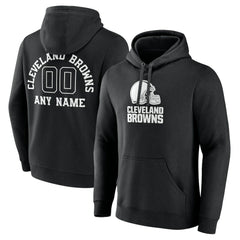 Cleveland Browns Personalized Name & Number Pullover Hoodie - Black online