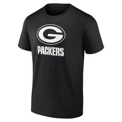 Green Bay Packers Personalized Name & Number Monochrome T-Shirt - Black sale