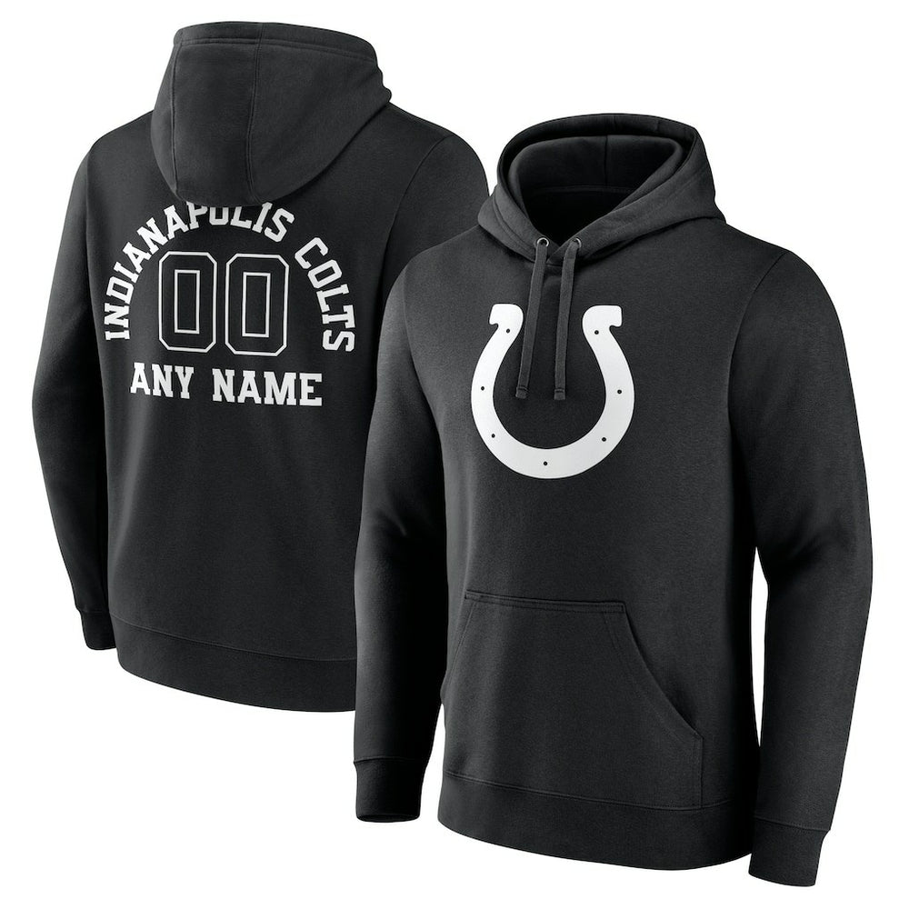 Indianapolis Colts Personalized Name & Number Pullover Hoodie - Black cheap