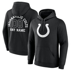 Indianapolis Colts Personalized Name & Number Pullover Hoodie - Black cheap
