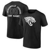 Jacksonville Jaguars Personalized Name & Number Monochrome T-Shirt - Black online