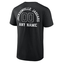 Jacksonville Jaguars Personalized Name & Number Monochrome T-Shirt - Black online