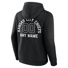 Kansas City Chiefs Personalized Name & Number Pullover Hoodie - Black discount