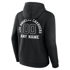 Los Angeles Chargers Personalized Name & Number Pullover Hoodie - Black online