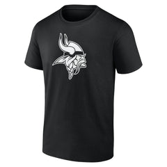 Minnesota Vikings Personalized Name & Number Monochrome T-Shirt - Black online