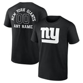 New York Giants Personalized Name & Number Monochrome T-Shirt - Black sale
