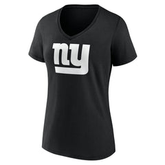 New York Giants Women's Personalized Name & Number Monochrome V-Neck T-Shirt - Black sale