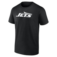 New York Jets Personalized Name & Number Monochrome T-Shirt - Black sale