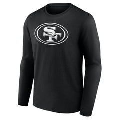 San Francisco 49ers Personalized Name & Number Monochrome Long Sleeve T-Shirt - Black online