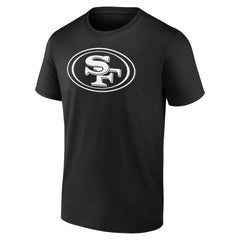 San Francisco 49ers Personalized Name & Number Monochrome T-Shirt - Black discount