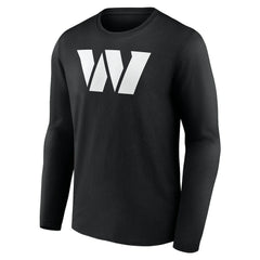 Washington Commanders Personalized Name & Number Monochrome Long Sleeve T-Shirt - Black discount