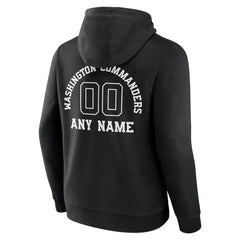 Washington Commanders Personalized Name & Number Pullover Hoodie - Black sale