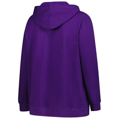 Minnesota Vikings Women's Plus Size V-Neck Pullover Hoodie - Purple on sale