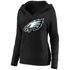Philadelphia Eagles Women's Plus Size V-Neck Pullover Hoodie - Black online