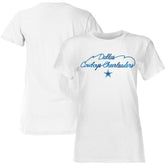 Dallas Cowboys Women's Thunderstruck Foil T-Shirt - White on sale
