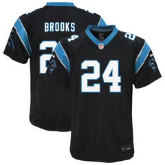 Jonathon Brooks Carolina Panthers Youth Game Jersey - Black | Nike for sale