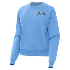 Los Angeles Chargers Antigua Women's Victory Pullover Sweatshirt - Powder Blue on sale